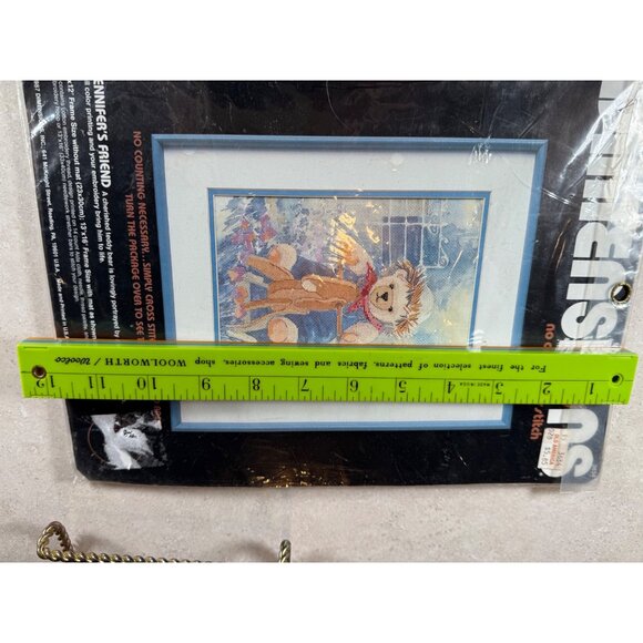 NIP Sealed Jennifer's Friend by DIMENSIONS No Count Cross Stitch Kit TeddyBear - Picture 6 of 6